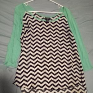 🐬Long sleeve zig-zag shirt